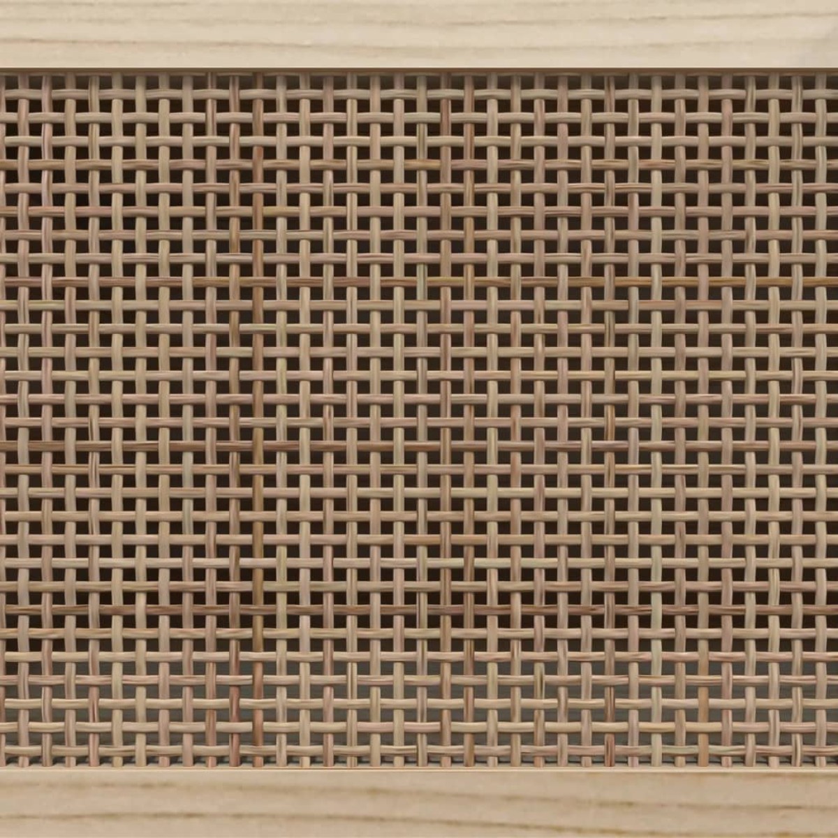 vidaXL Έπιπλο Τηλεόρασης Μαύρο 80x30x40 εκ. Μασίφ Πεύκο & Φυσικό Ρατάν