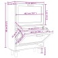 vidaXL Παπουτσοθήκη Λευκή 52x25x80 εκ Επεξεργασμένο Ξύλο&Φυσικό Ρατάν
