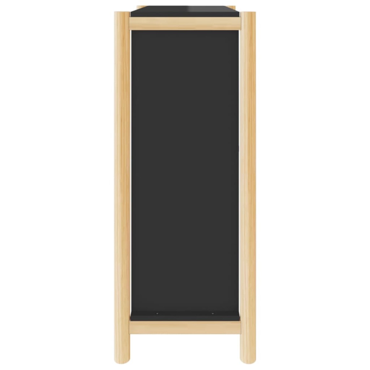 vidaXL Παπουτσοθήκη Μαύρη 57,5 x 33 x 80 εκ. από Επεξεργασμένο Ξύλο