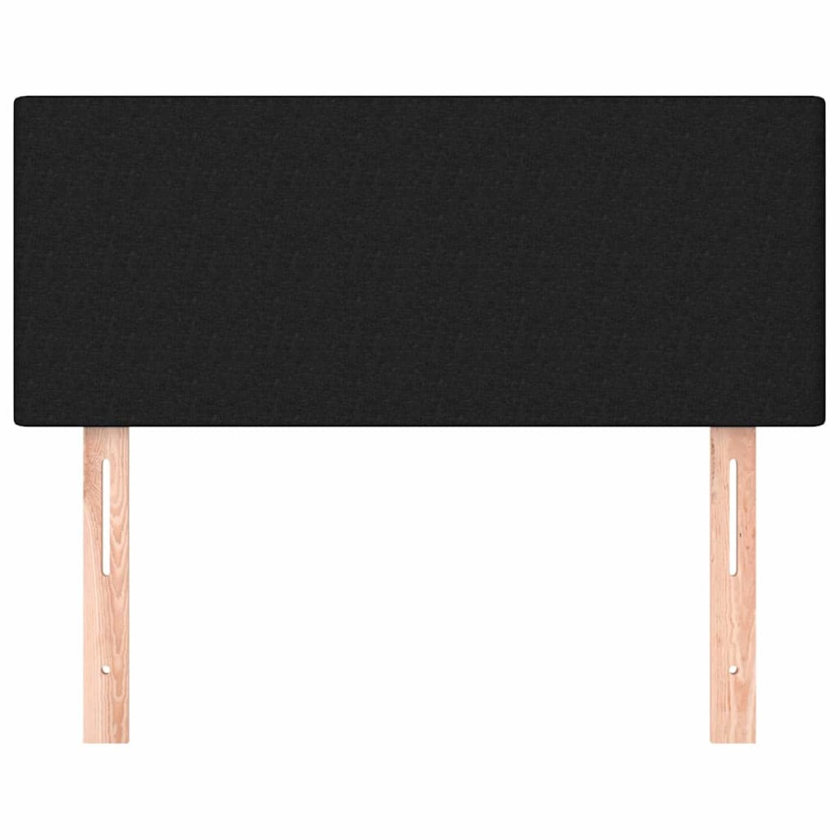 vidaXL Κεφαλάρι Κρεβατιού Μαύρο 80 x 5 x 78/88 εκ. Υφασμάτινο
