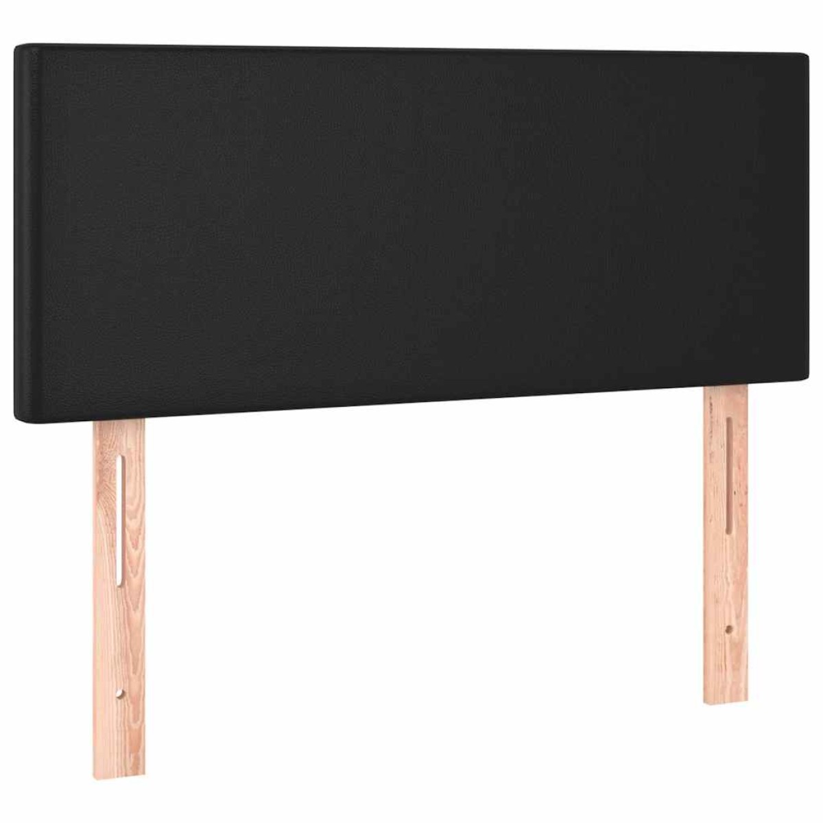 vidaXL Κεφαλάρι Κρεβατιού Μαύρο 80 x 5 x 78/88 εκ. από Συνθετικό Δέρμα