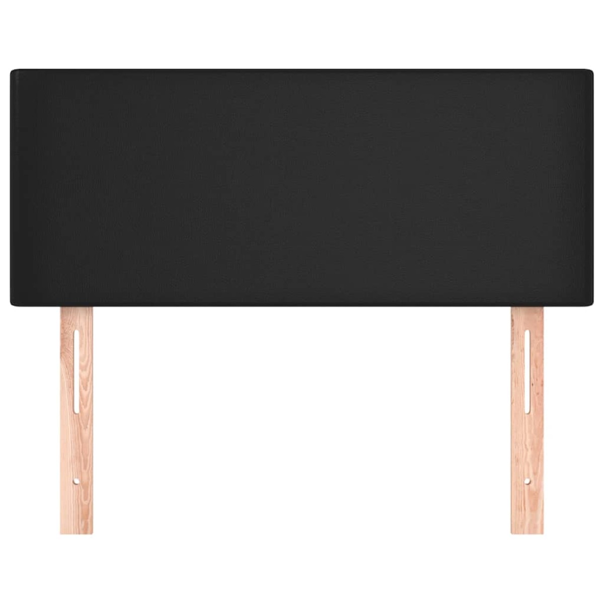 vidaXL Κεφαλάρι Κρεβατιού Μαύρο 80 x 5 x 78/88 εκ. από Συνθετικό Δέρμα