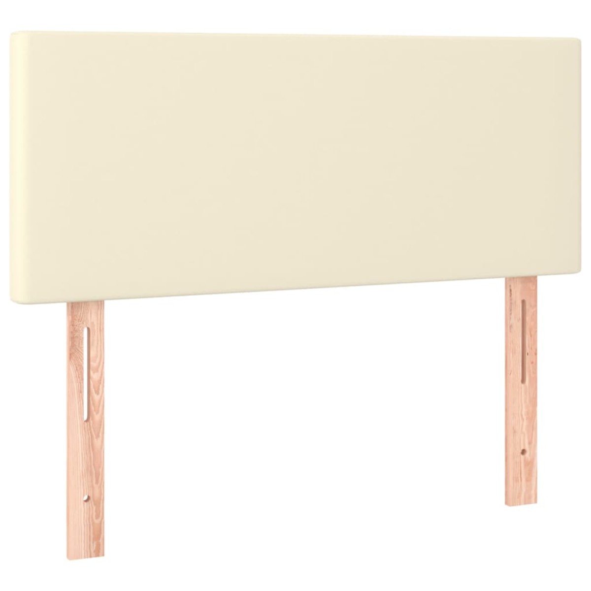 vidaXL Κεφαλάρι Κρεβατιού Κρεμ 80 x 5 x 78/88 εκ. από Συνθετικό Δέρμα
