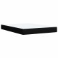 vidaXL Κρεβάτι Ottoman με στρώμα με κεφαλάρι Μαύρο 160 x 200 cm Ύφασμα