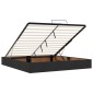 vidaXL Κρεβάτι Ottoman με στρώμα με κεφαλάρι Μαύρο 180 x 200 cm Ύφασμα