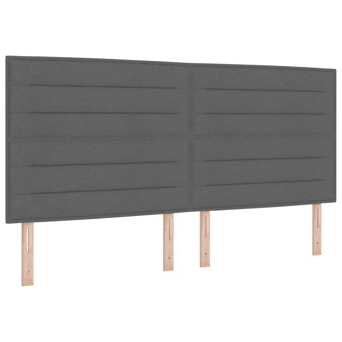vidaXL Κρεβάτι Ottoman με στρώμα Σκούρο Γκρι 200 x 200 cm Ύφασμα