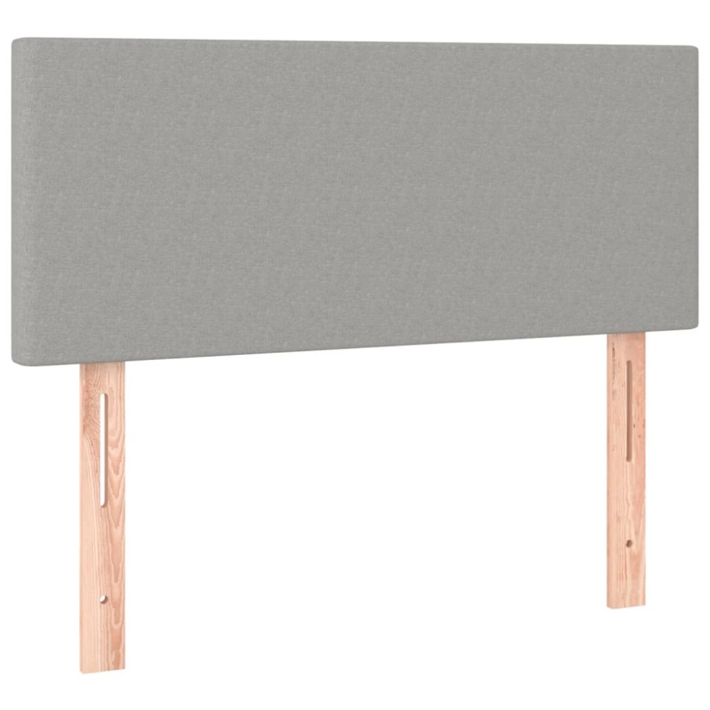 vidaXL Κεφαλάρι Κρεβατιού Ανοιχτό Γκρι 90x5x78/88 εκ. Υφασμάτινο