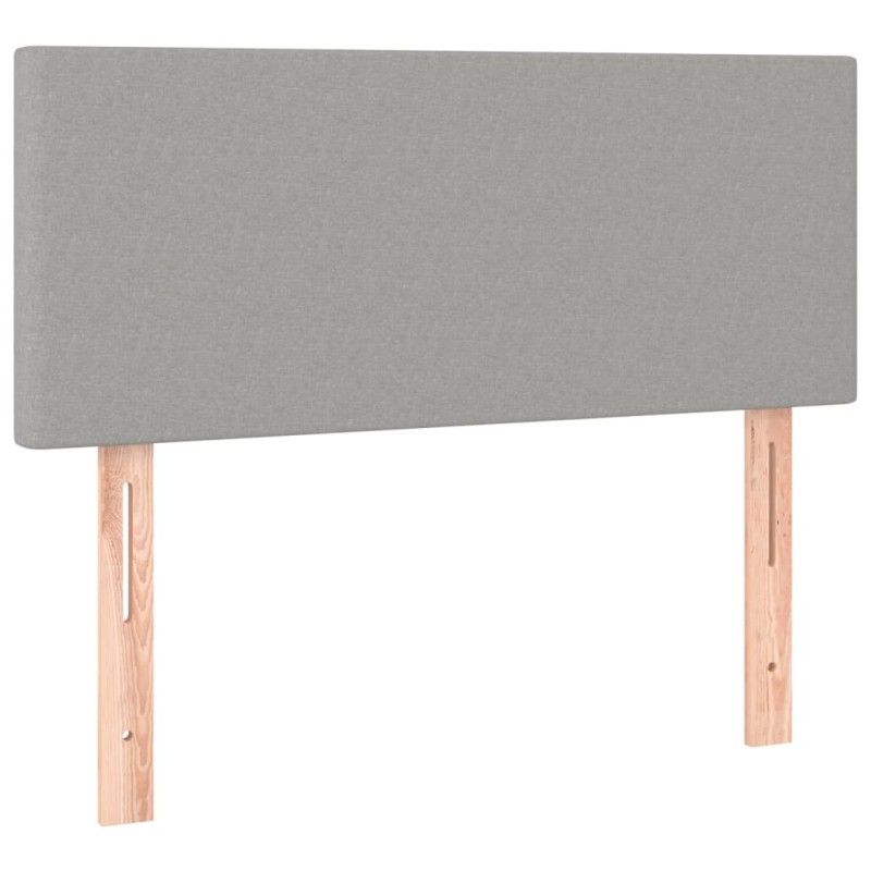 vidaXL Κεφαλάρι Κρεβατιού Ανοιχτό Γκρι 90x5x78/88 εκ. Υφασμάτινο