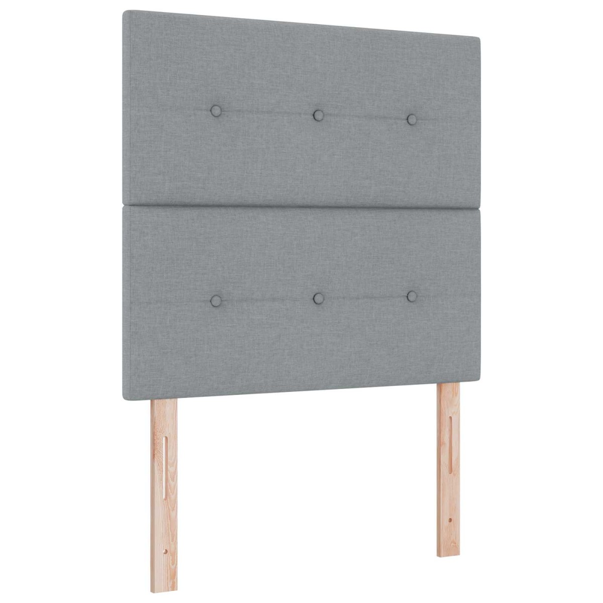 vidaXL Κρεβάτι Ottoman με στρώμα Ανοιχτό γκρι 80 x 200 cm Ύφασμα