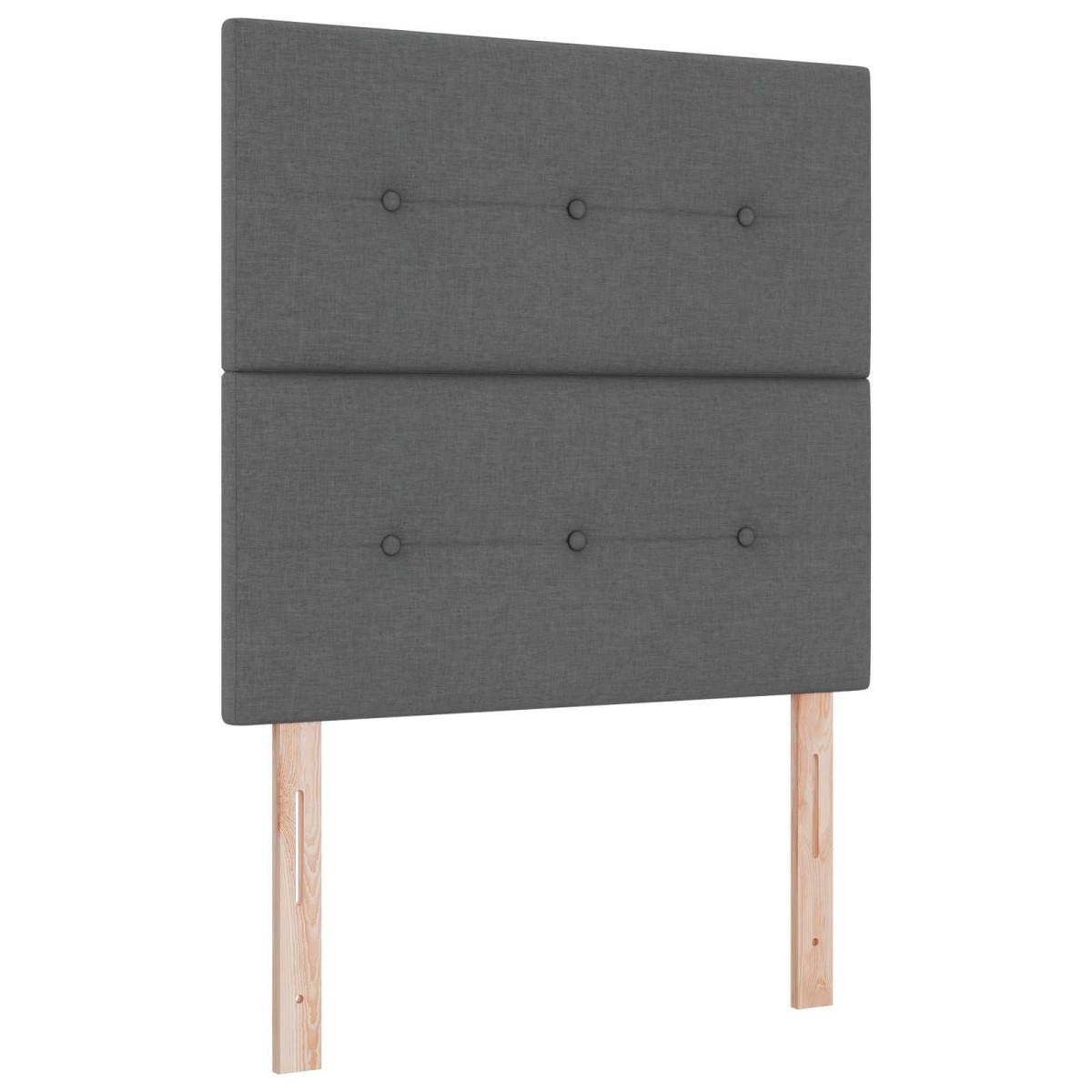 vidaXL Κρεβάτι Ottoman με στρώμα Σκούρο Γκρι 80 x 200 cm Ύφασμα