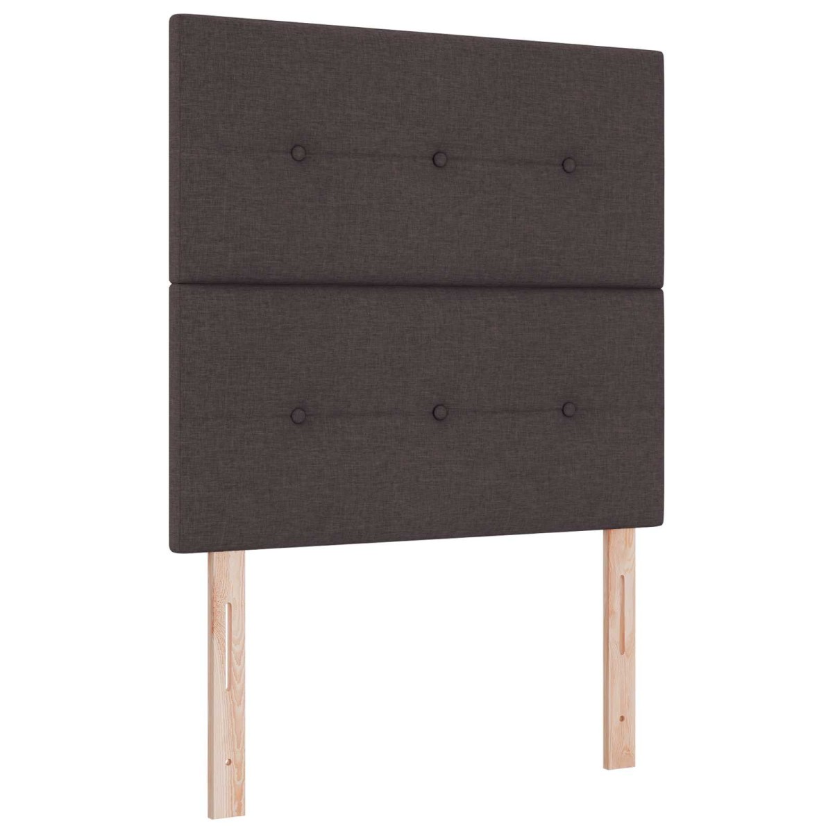 vidaXL Κρεβάτι Ottoman με στρώμα Σκούρο Καφέ 80 x 200 cm Ύφασμα