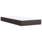 vidaXL Κρεβάτι Ottoman με στρώμα Σκούρο Καφέ 80 x 200 cm Ύφασμα