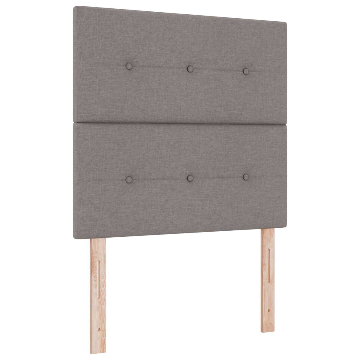 vidaXL Κρεβάτι Ottoman με στρώμα με κεφαλάρι Taupe 90 x 200 cm Ύφασμα