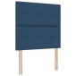 vidaXL Κρεβάτι Ottoman με στρώμα με κεφαλάρι Μπλε 100 x 200 cm Ύφασμα