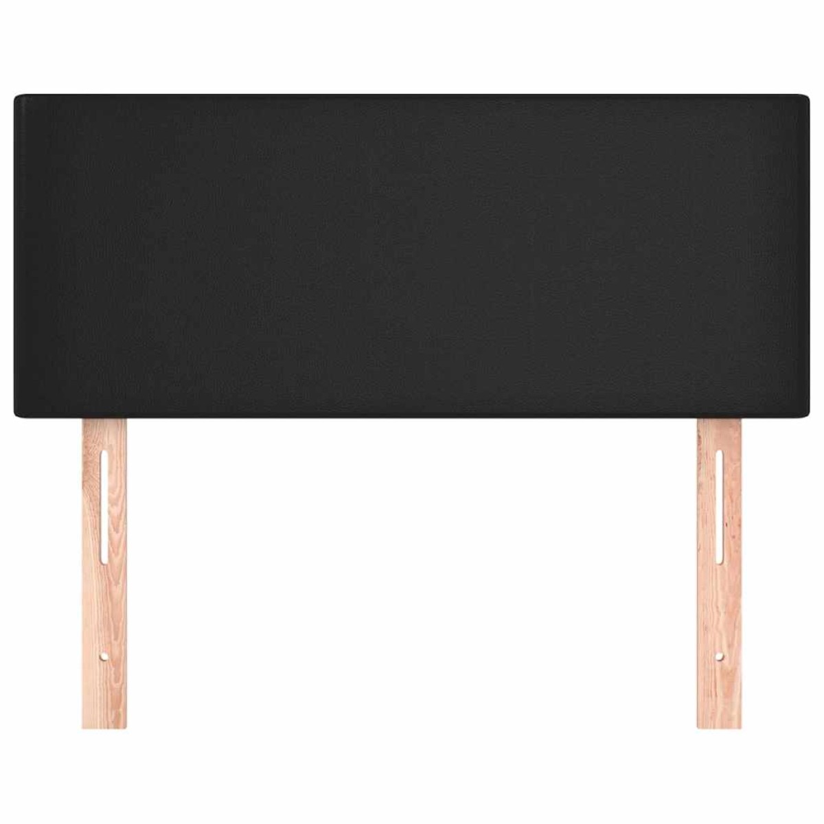 vidaXL Κεφαλάρι Κρεβατιού Μαύρο 90x5x78/88 εκ. από Συνθετικό Δέρμα