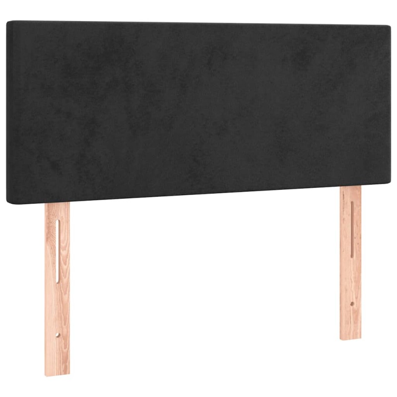 vidaXL Κεφαλάρι Κρεβατιού Μαύρο 90x5x78/88 εκ. Βελούδινο