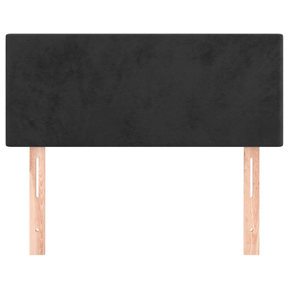 vidaXL Κεφαλάρι Κρεβατιού Μαύρο 90x5x78/88 εκ. Βελούδινο