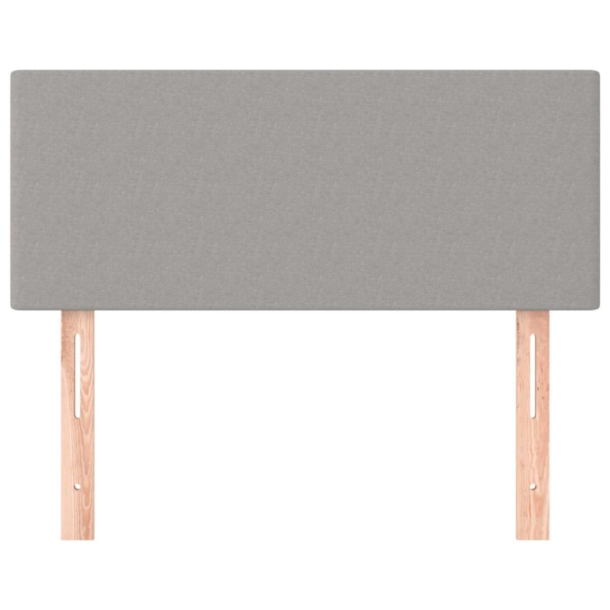 vidaXL Κεφαλάρι Κρεβατιού Ανοιχτό Γκρι 100x5x78/88 εκ. Υφασμάτινο
