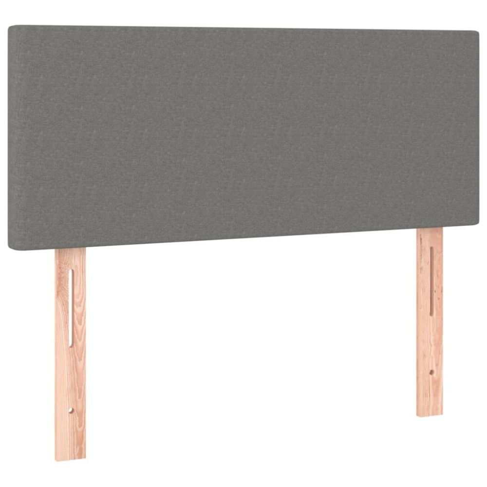 vidaXL Κεφαλάρι Κρεβατιού Σκούρο Γκρι 100x5x78/88 εκ. Υφασμάτινο