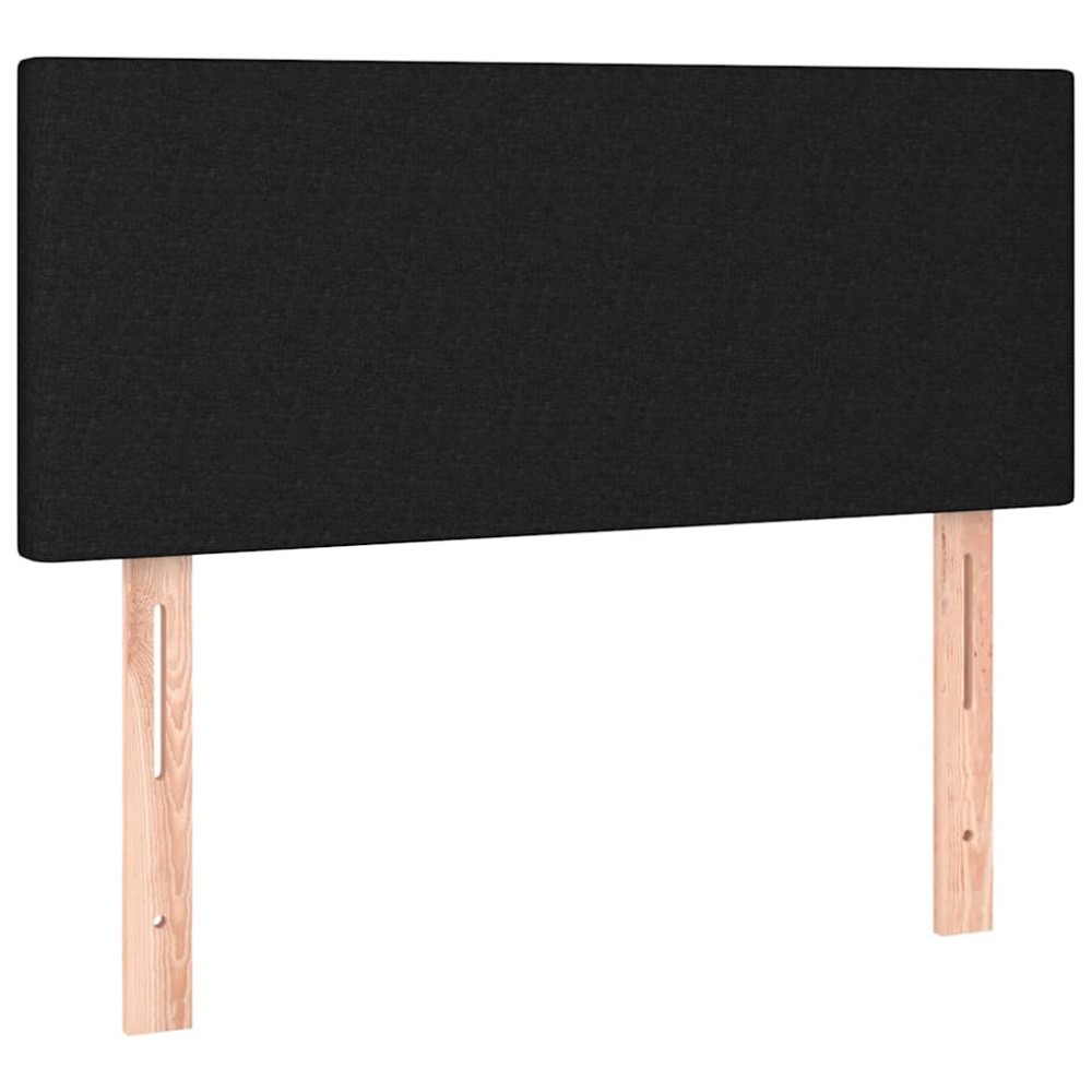vidaXL Κεφαλάρι Κρεβατιού Μαύρο 100x5x78/88 εκ. Υφασμάτινο