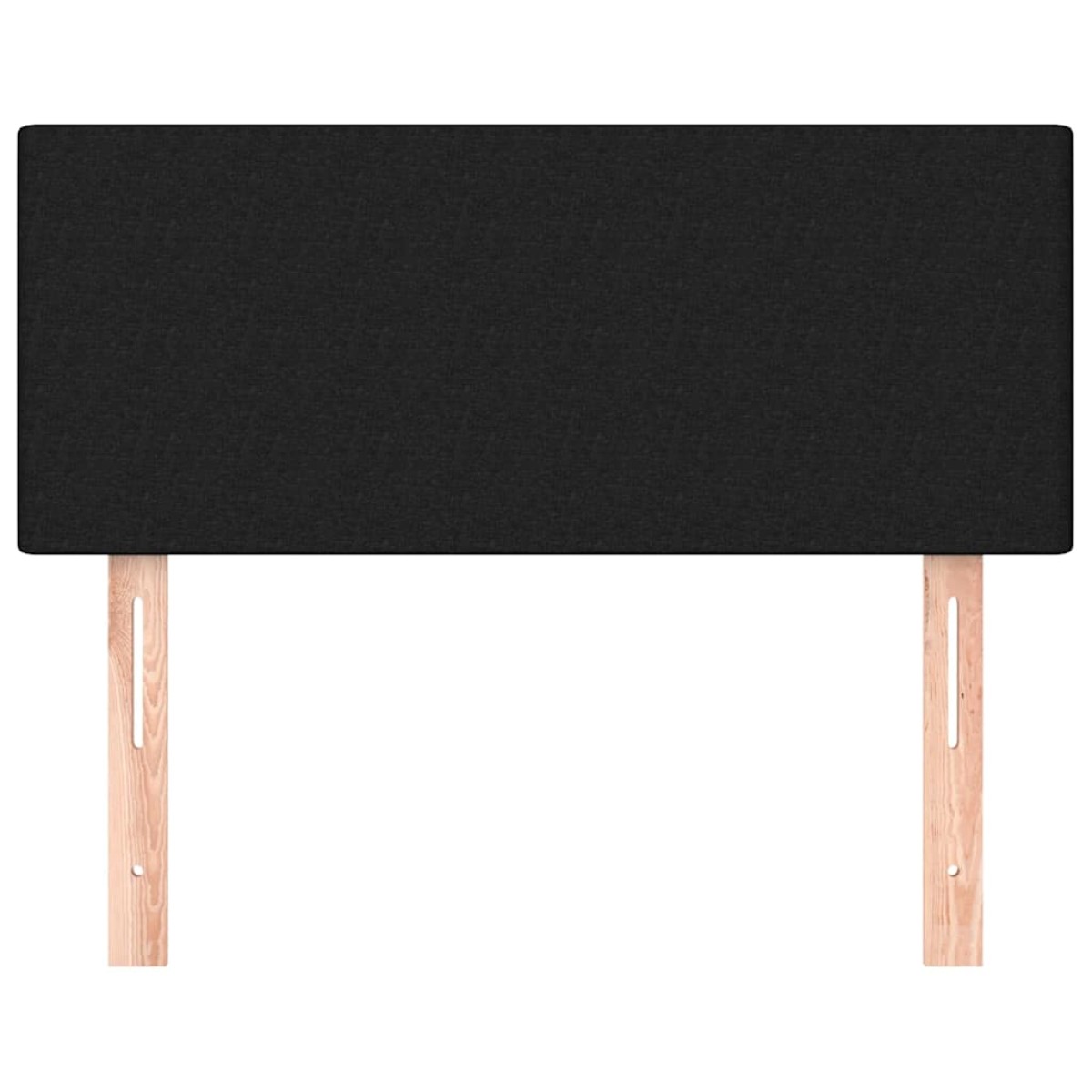 vidaXL Κεφαλάρι Κρεβατιού Μαύρο 100x5x78/88 εκ. Υφασμάτινο