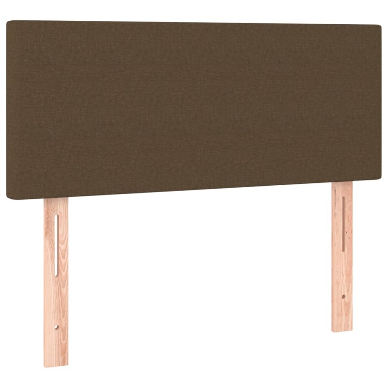vidaXL Κεφαλάρι Κρεβατιού Σκούρο Καφέ 100x5x78/88 εκ. Υφασμάτινο