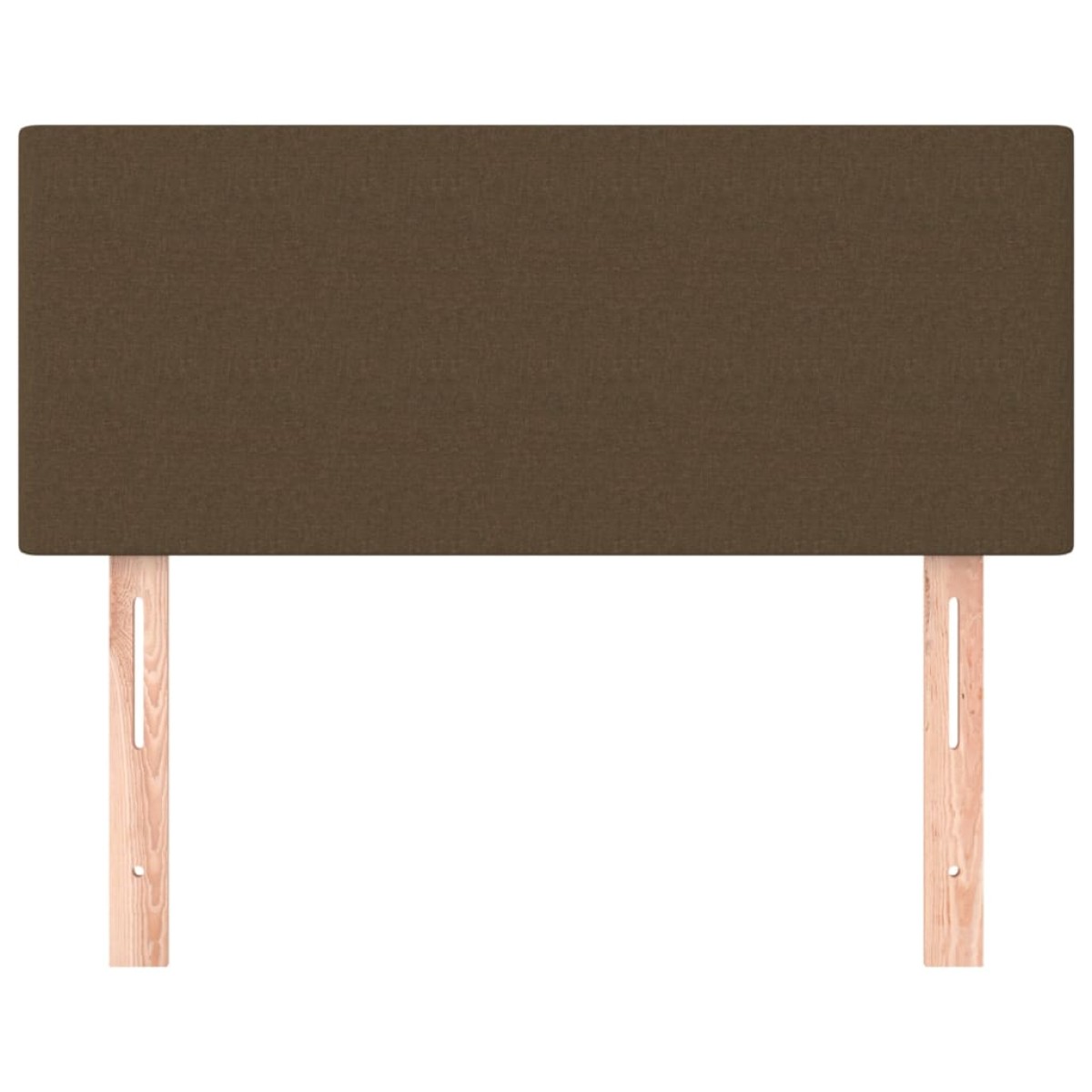 vidaXL Κεφαλάρι Κρεβατιού Σκούρο Καφέ 100x5x78/88 εκ. Υφασμάτινο