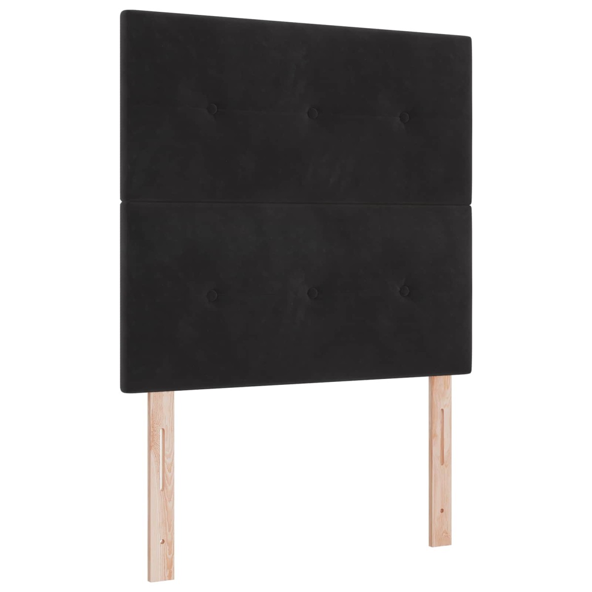vidaXL Κρεβάτι Ottoman με στρώμα Μαύρο 120 x 190 cm Βελούδο