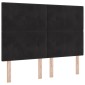 vidaXL Κρεβάτι Ottoman με στρώμα Μαύρο 140 x 200 cm Βελούδο