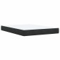 vidaXL Κρεβάτι Ottoman με στρώμα Μαύρο 140 x 200 cm Βελούδο