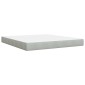 vidaXL Κρεβάτι Ottoman με στρώμα Ανοιχτό γκρι 180 x 200 cm Βελούδο