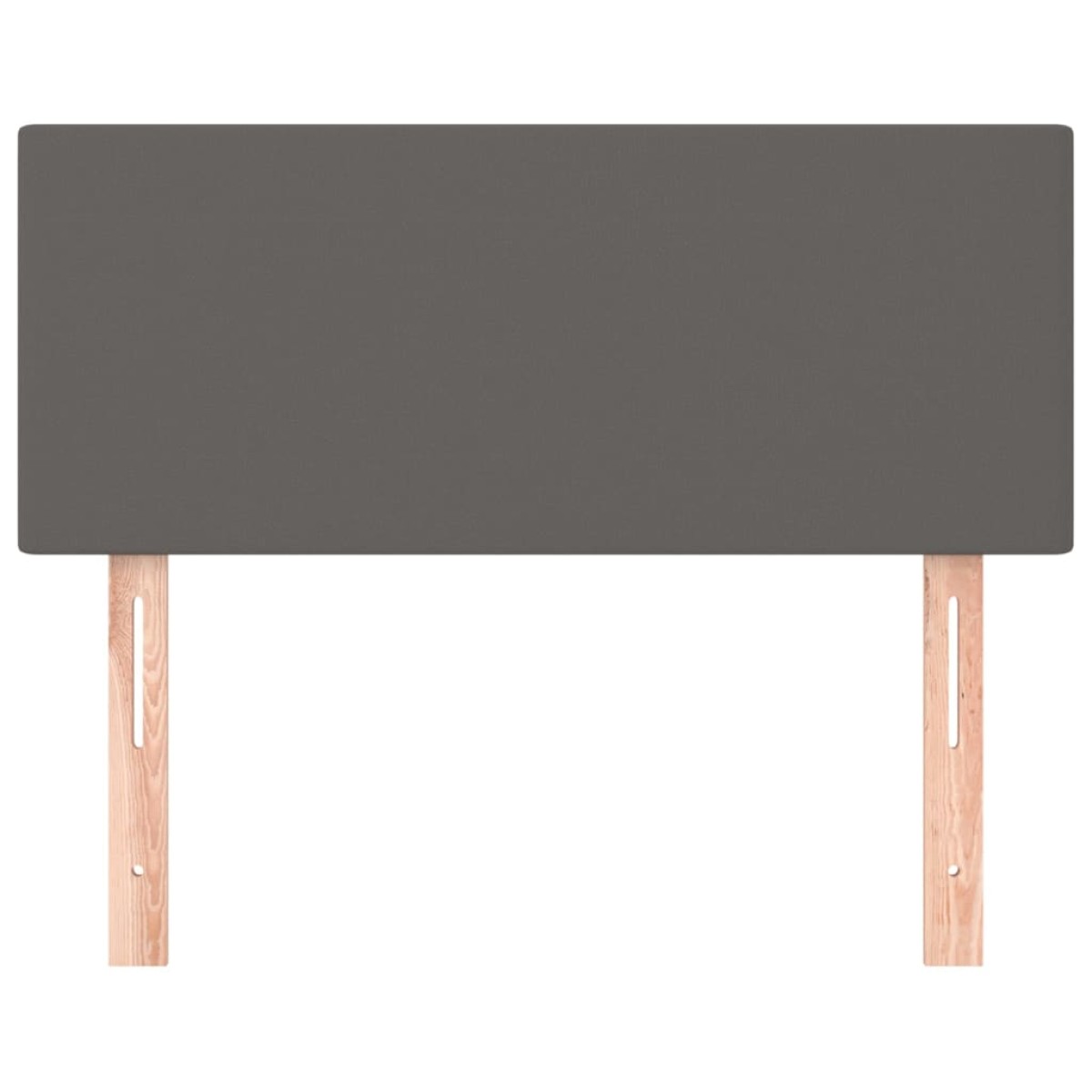 vidaXL Κεφαλάρι Κρεβατιού Γκρι 100x5x78/88 εκ. από Συνθετικό Δέρμα