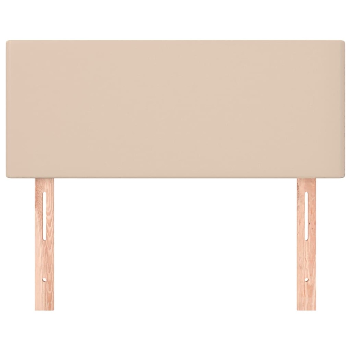 vidaXL Κεφαλάρι Κρεβατιού Καπουτσίνο 100x5x78/88 εκ. Συνθετικό Δέρμα
