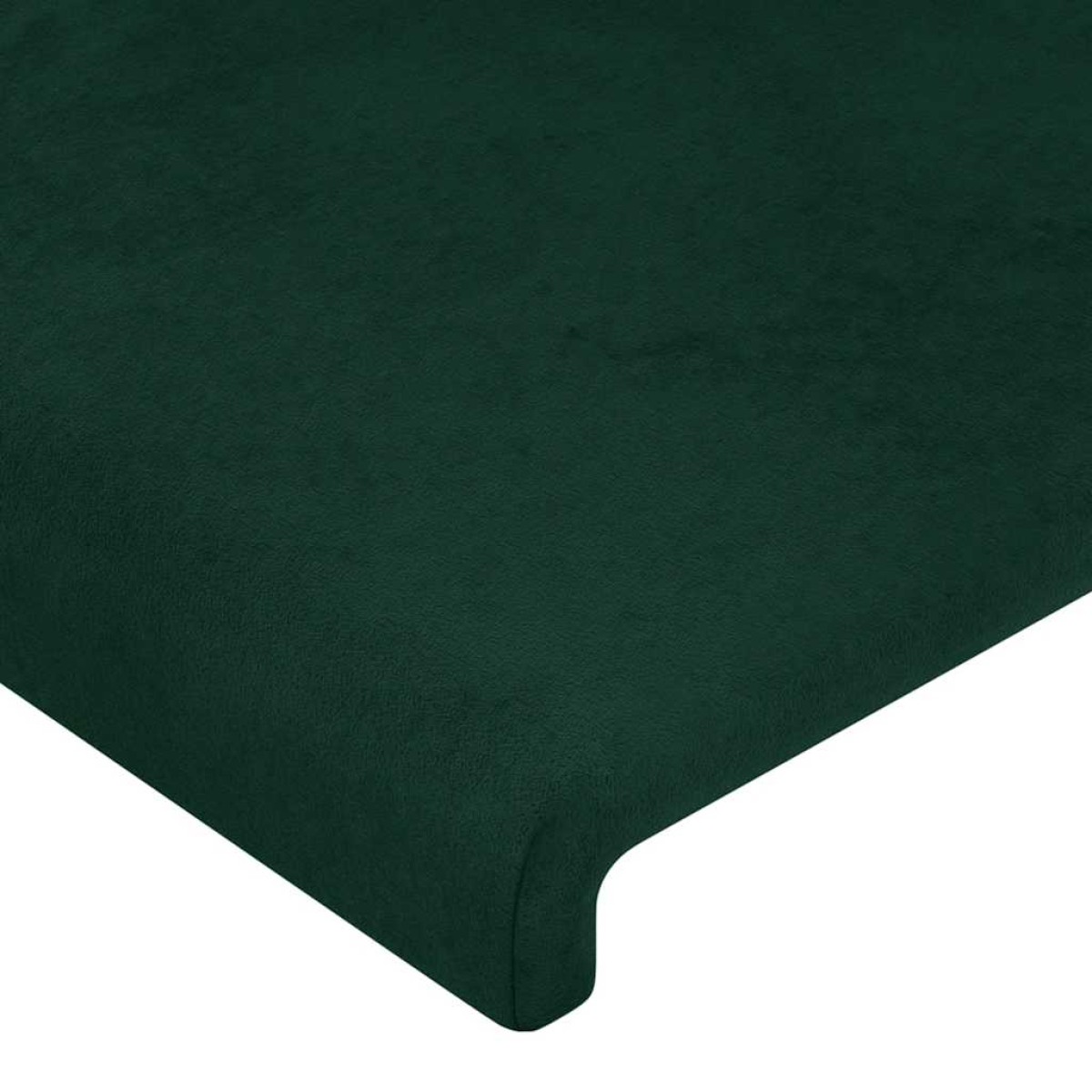 vidaXL Κεφαλάρι Κρεβατιού Σκούρο Πράσινο 100x5x78/88 εκ. Βελούδινο