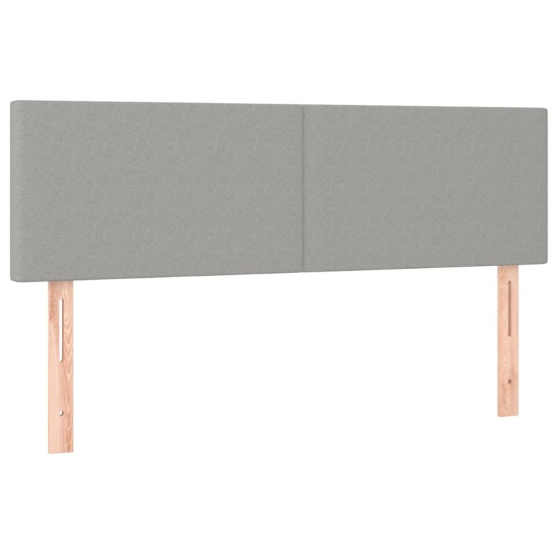 vidaXL Κεφαλάρια Αν. Γκρι 144x5x78/88 εκ. Ύφασμα