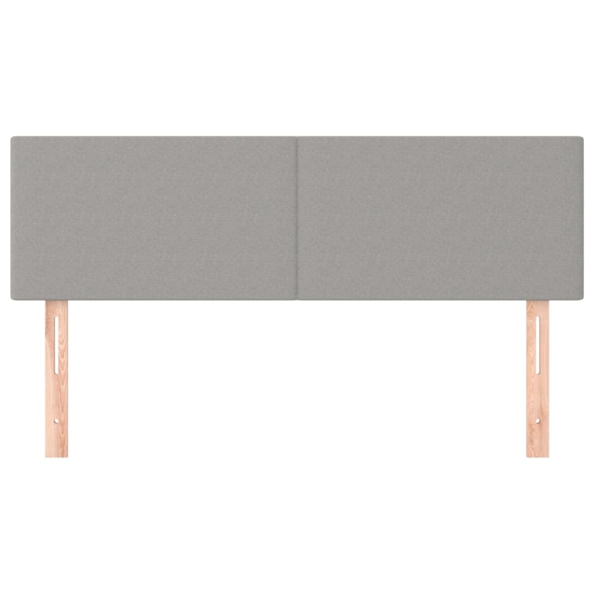 vidaXL Κεφαλάρια Κρεβατιού 2 τεμ. Αν. Γκρι 72x5x78/88 εκ. Υφασμάτινα