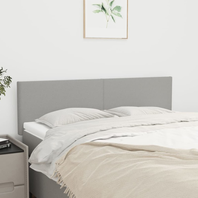 vidaXL Κεφαλάρια Αν. Γκρι 144x5x78/88 εκ. Ύφασμα