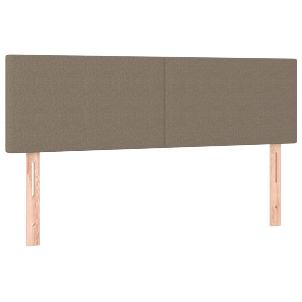 vidaXL Κεφαλάρια Ύφασμα 144x5x78/88 εκ. Taupe