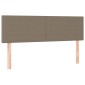 vidaXL Κεφαλάρια Κρεβατιού 2 τεμ. Taupe 72x5x78/88 εκ. Υφασμάτινα