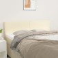 vidaXL Κεφαλάρια Κρεβατιού 2 τεμ. Κρεμ 72x5x78/88 εκ. Συνθετικό Δέρμα