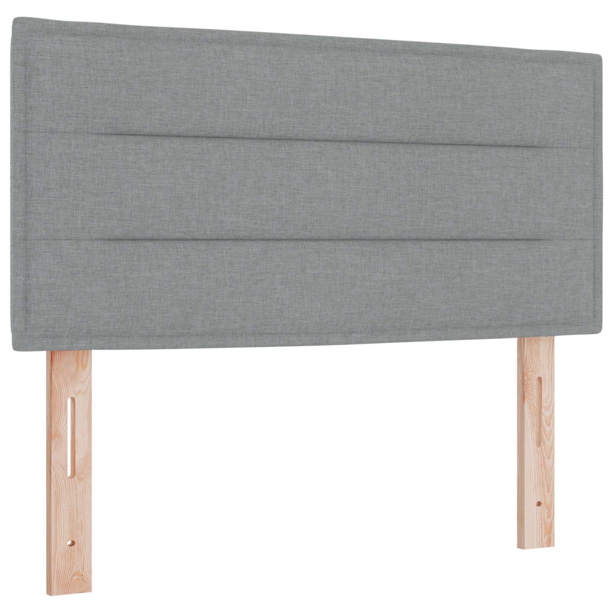 vidaXL Κρεβάτι Ottoman με Στρώμα και LED Ανοιχτό γκρι 120 x 190 cm