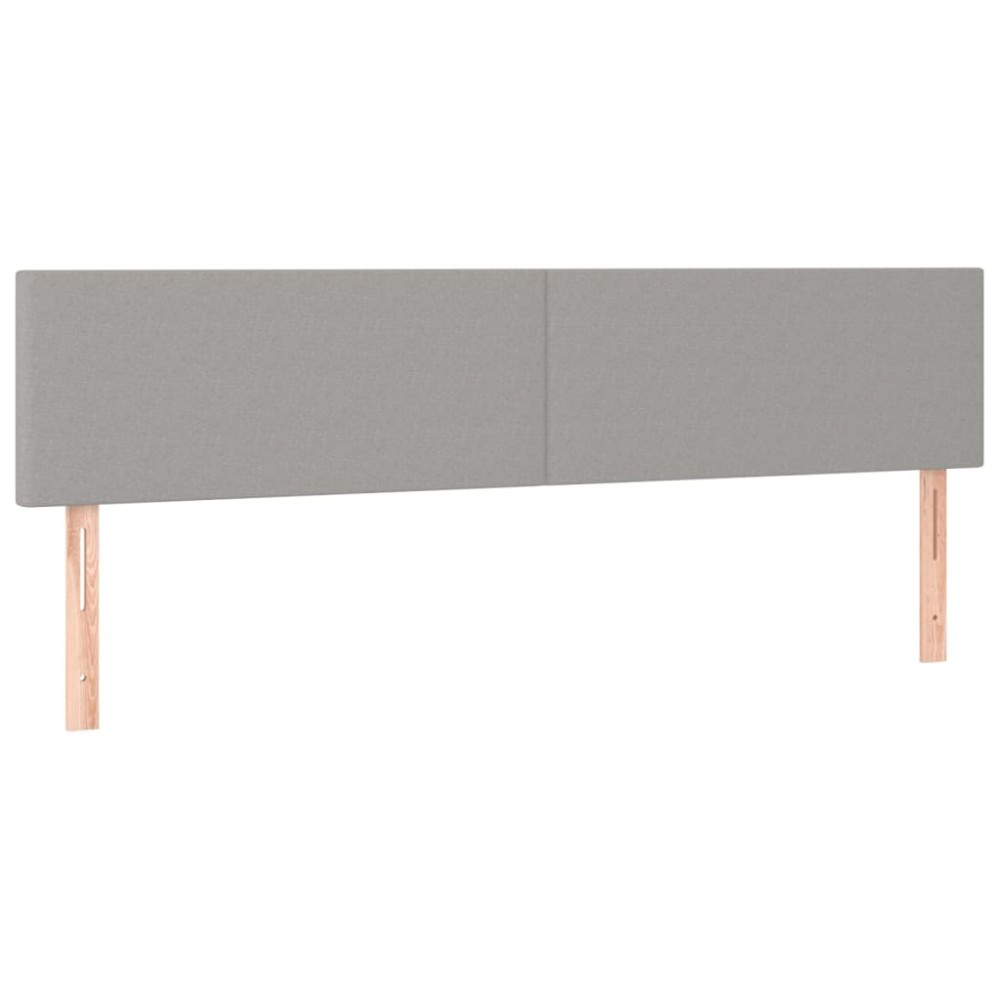 vidaXL Κεφαλάρια Αν. Γκρι 160x5x78/88 εκ. Ύφασμα