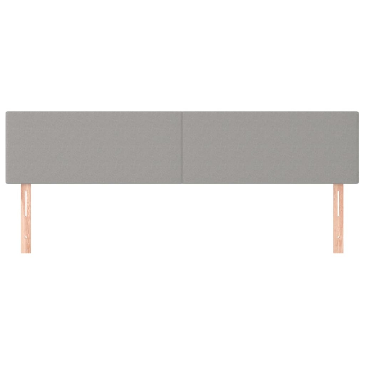 vidaXL Κεφαλάρια Κρεβατιού 2 τεμ. Αν. Γκρι 80 x 5 x 78/88εκ.Υφασμάτινο