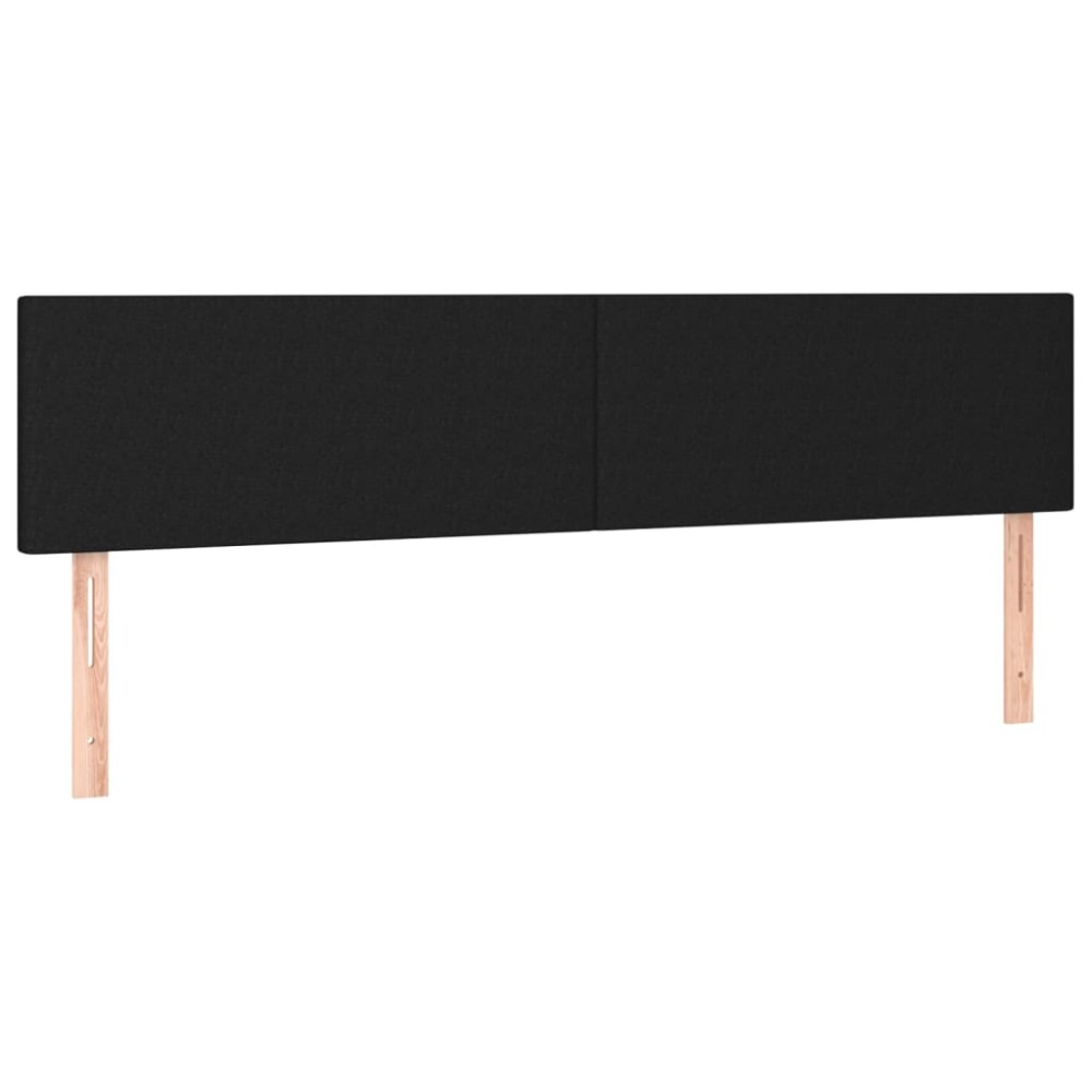 vidaXL Κεφαλάρια Μαύρα 160x5x78/88 εκ. Ύφασμα