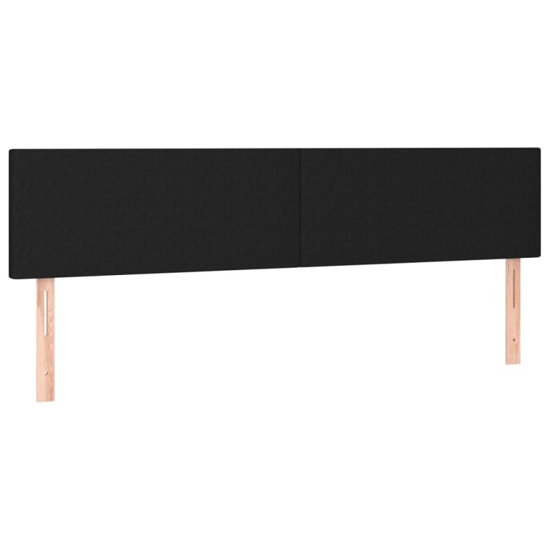 vidaXL Κεφαλάρια Μαύρα 160x5x78/88 εκ. Ύφασμα