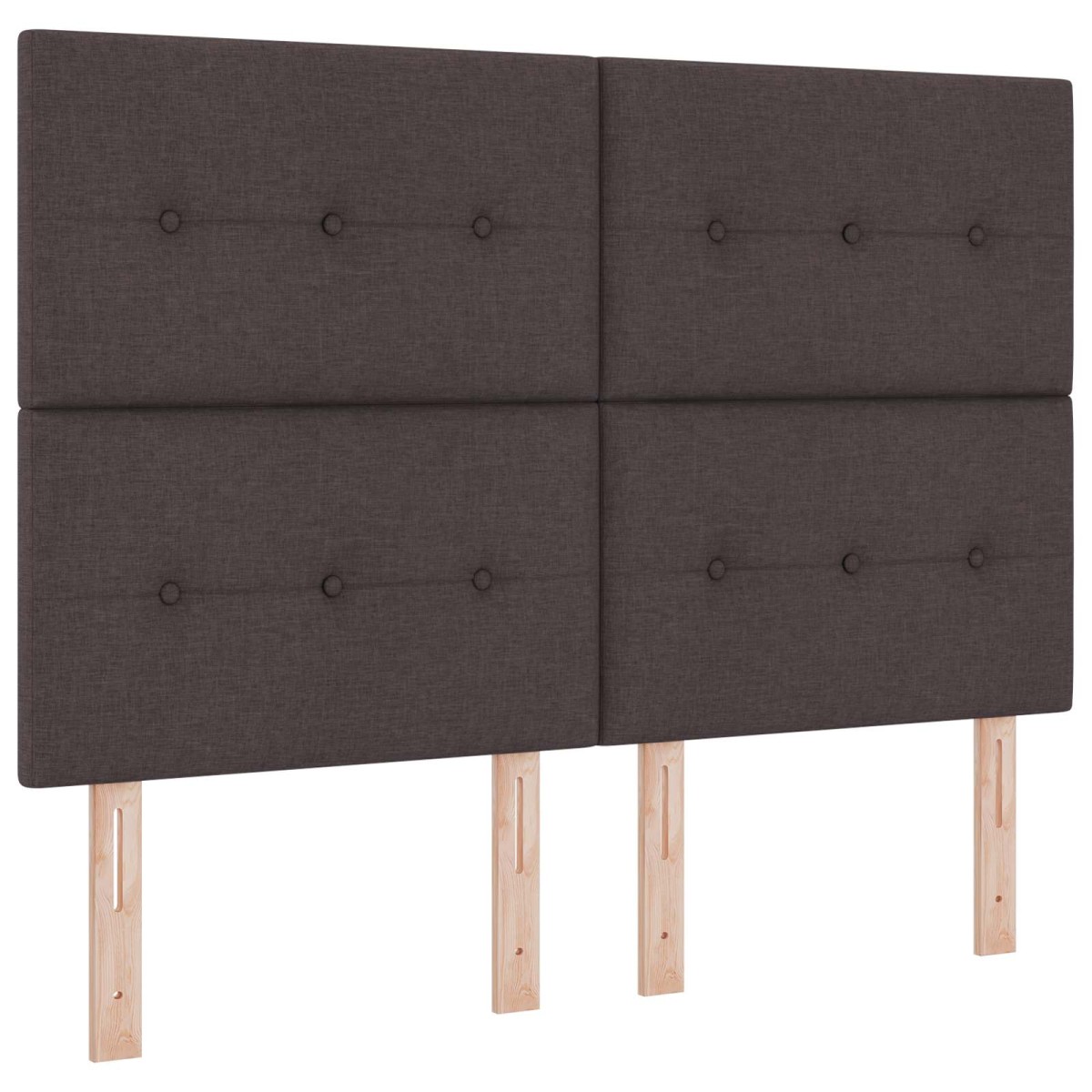 vidaXL Κρεβάτι Ottoman με Στρώμα και LED Σκούρο Καφέ 140 x 200 cm