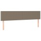 vidaXL Κεφαλάρια Κρεβατιού 2 τεμ. Taupe 80 x 5 x 78/88 εκ. Υφασμάτινο