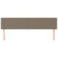 vidaXL Κεφαλάρια Κρεβατιού 2 τεμ. Taupe 80 x 5 x 78/88 εκ. Υφασμάτινο