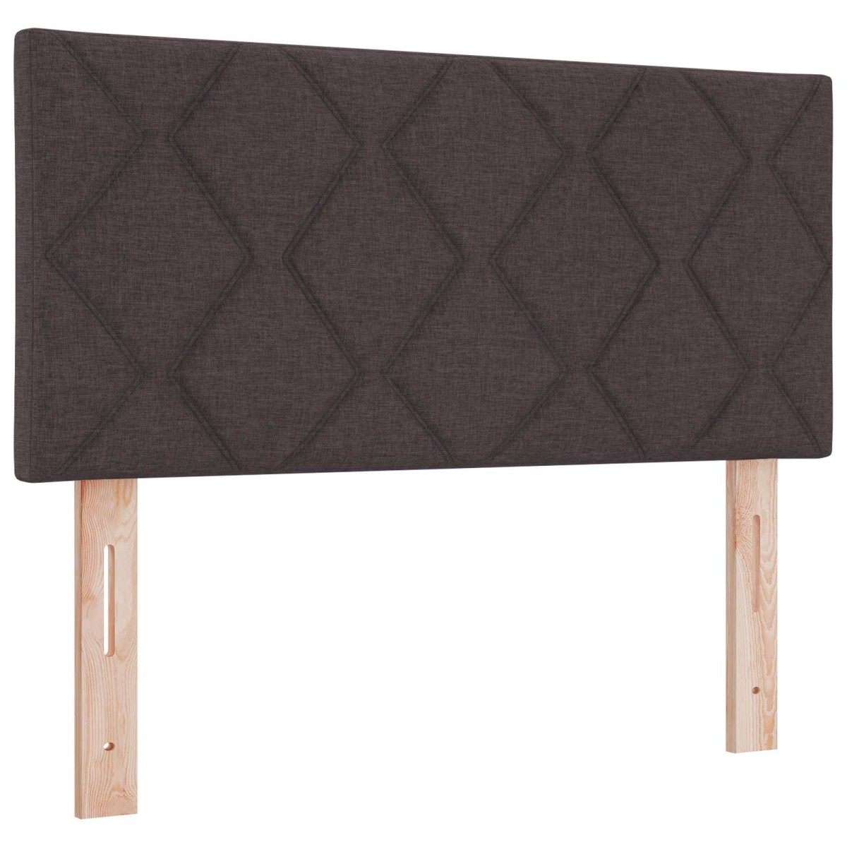 vidaXL Κρεβάτι Ottoman με Στρώμα και LED Σκούρο Καφέ 120 x 190 cm