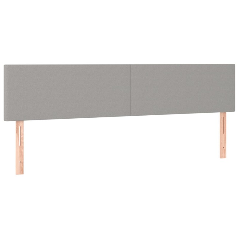 vidaXL Κεφαλάρια Αν. Γκρι 180x5x78/88 εκ. Ύφασμα